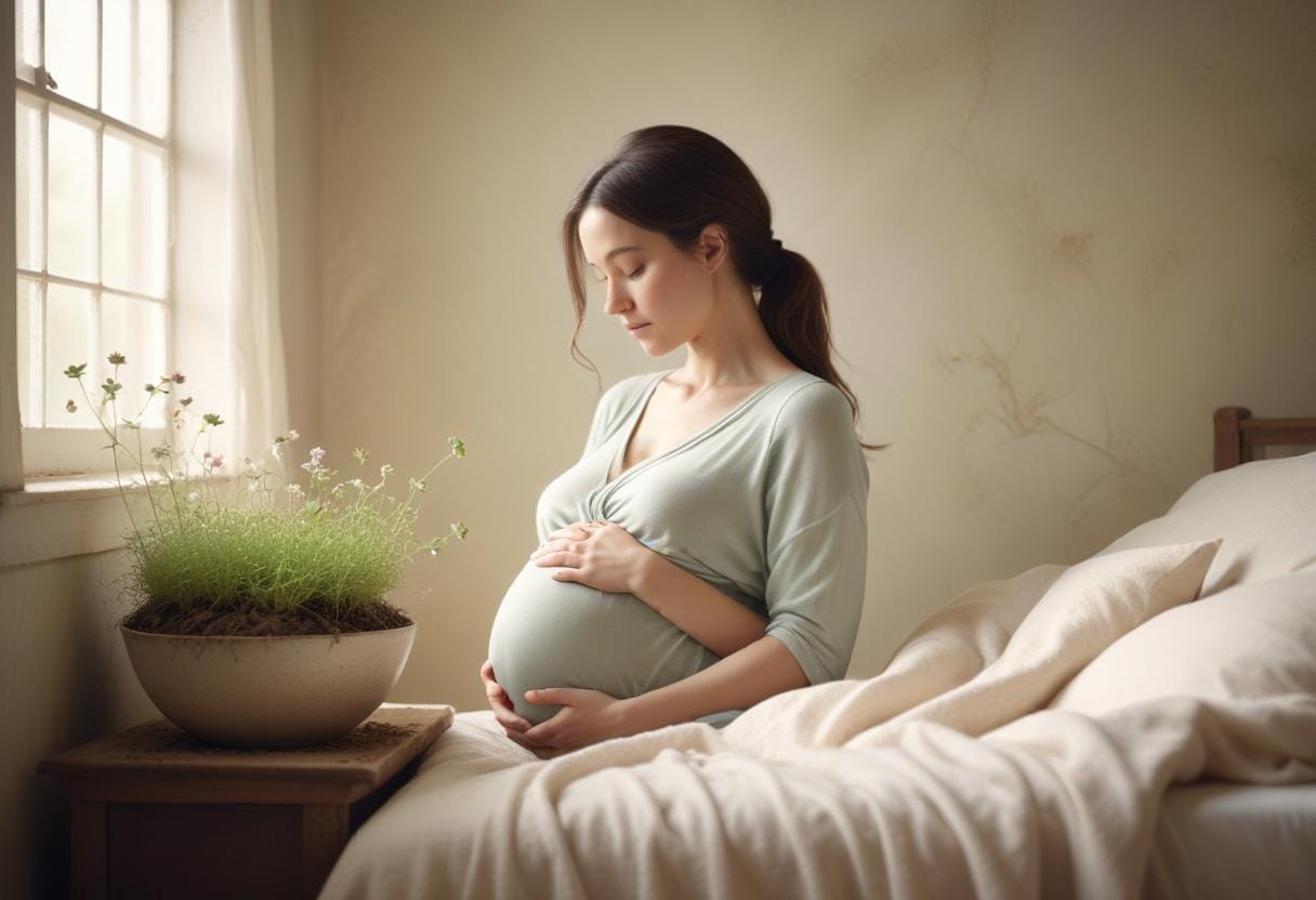 Gravid vecka 9 illustration