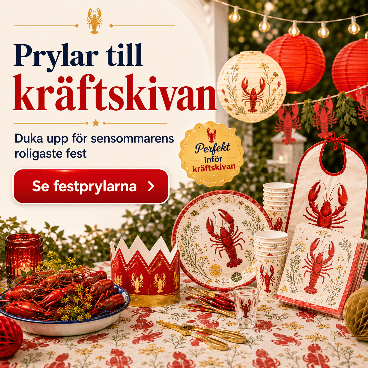 Partykungen kräftskiva
